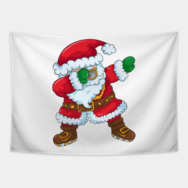 Dabbing Santa Tapestry by Harsimran_sain