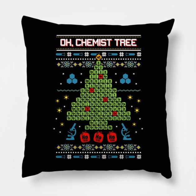 Science Ugly Christmas Sweatshirt Pillow by KsuAnn