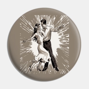 Strictly Salsa Couple Dancing With Pazazz Pin