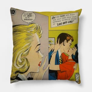 Vintage Romance Comic Book Cover - Confessions of the Lovelorn Pillow