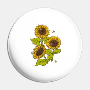 Sunflower Field Pin