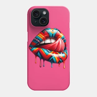 Native Drip Lips Phone Case