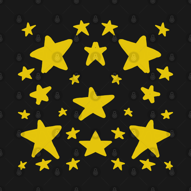 Bright Yellow Stars by TANSHAMAYA