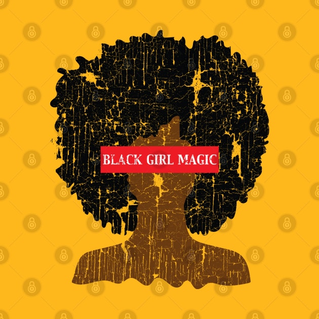 Black Girl Magic Afro by blackartmattersshop