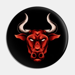 Bull head design Pin