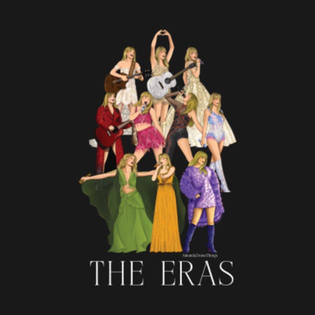 Discover THE ERAS Hand Drawn Iconic Tour Costumes - Taylor - T-Shirt