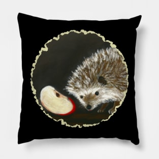 Hedgehog and the Apple Slice Pillow