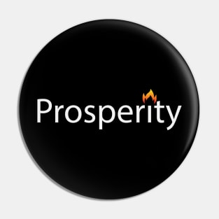 Prosperity artistic text design Pin