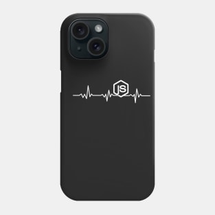 JS Javascript Heart beat shrit Phone Case