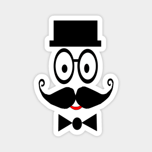 Gentleman with rectangle shaped hat Magnet