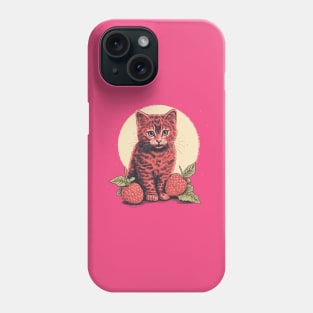 Raspberry Kitten Phone Case