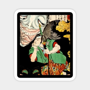 Ghost and samurai Ukiyo-e Magnet