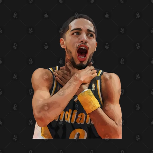 Indiana cartoonize Tyrese Haliburton choked Point God 0 Basketball