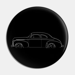 1941 Chevy Special Coupe - profile stencil, white Pin