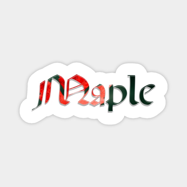 Maple Magnet by afternoontees