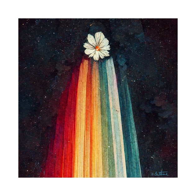 Sending You a Flower From Space by benheineart