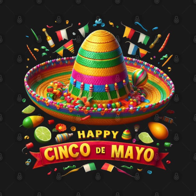 Happy Cinco de Mayo Fiesta Sombrero by Truth or Rare