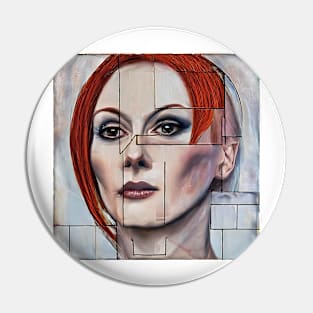 Portrait of Julianne Moore Pin