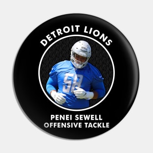 PENEI SEWELL - OT - DETROIT LIONS Pin