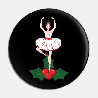 ballerina Christmas Pin