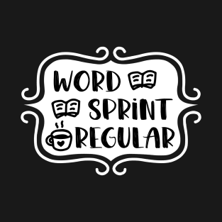 Word Sprint Regular - Writing Typography T-Shirt