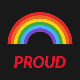 Rainbow 'PROUD' T-Shirt