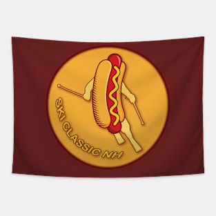 Ski Classic NH Hot Dog Tapestry