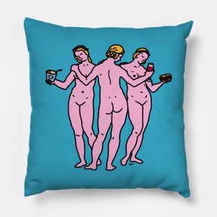 Las Tres Gracias Pillow