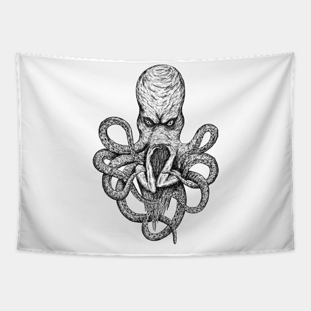 Rise of the Eldritch: The Unleashing of Cthulhu Tapestry by Holymayo Tee