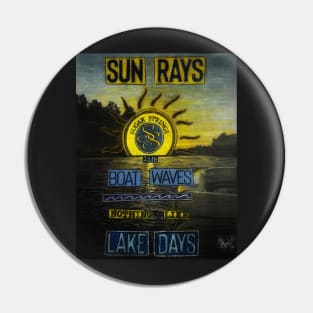 Sun Rays Boat Waves Lake Days Pin