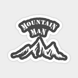 Mountain Man Round Magnet