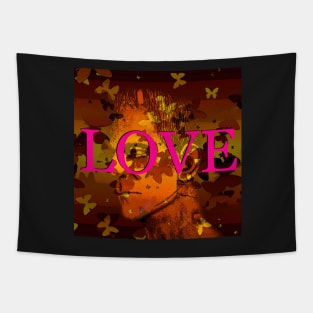 Love monsters and butterflies Tapestry