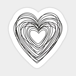 Graphic Heart of Hearts Magnet