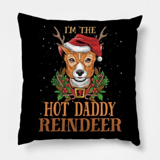 Im The Hot Daddy Reindeer Christmas Funny Pajamas Funny Christmas Gift Pillow