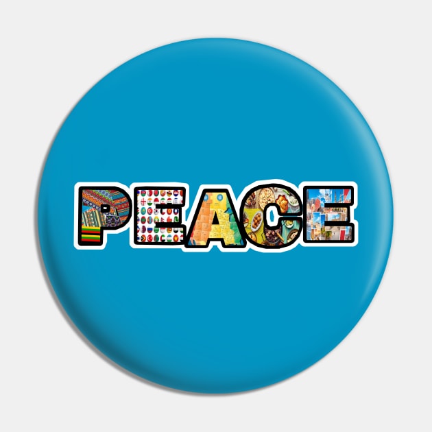 PEACE Sticker - Back Pin by SubversiveWare