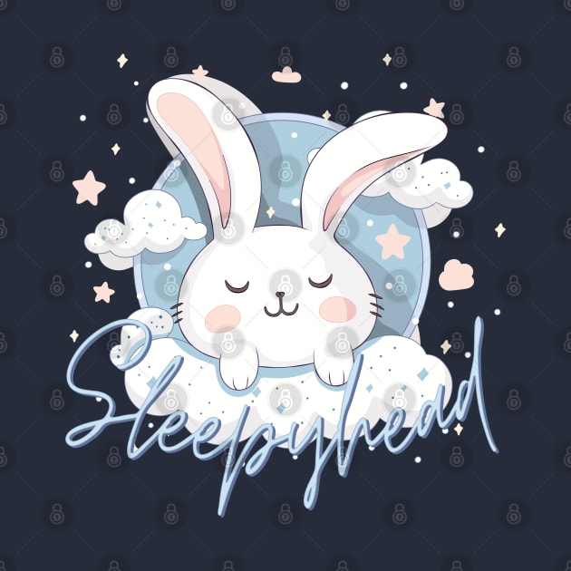 Sleepyhead Bunny by The Three Pixel