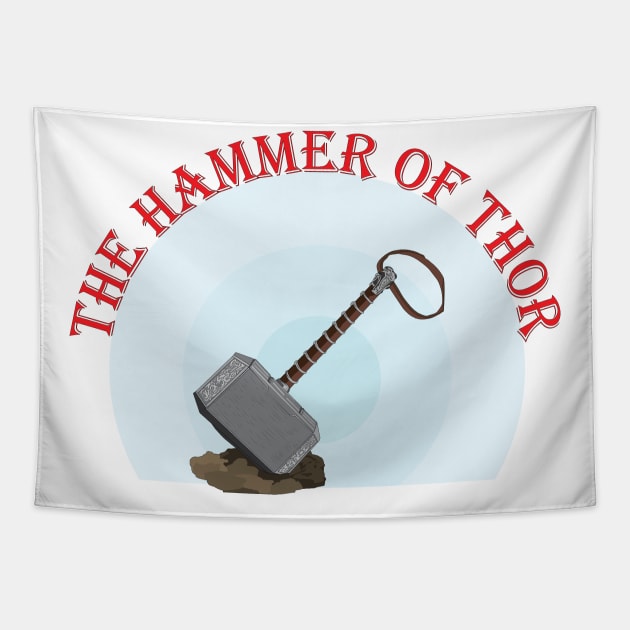 The hammer of Thor Tapestry by GilbertoMS