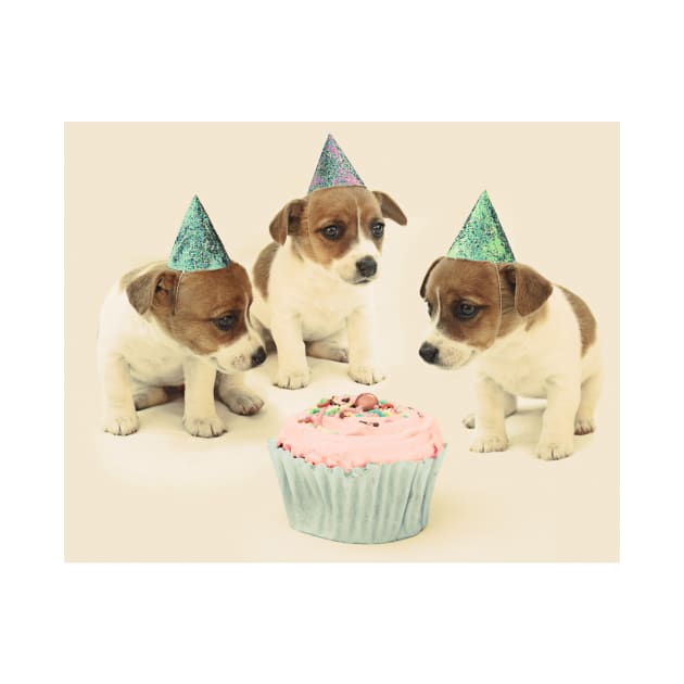 Vintage Puppy Birthday Card by micklyn