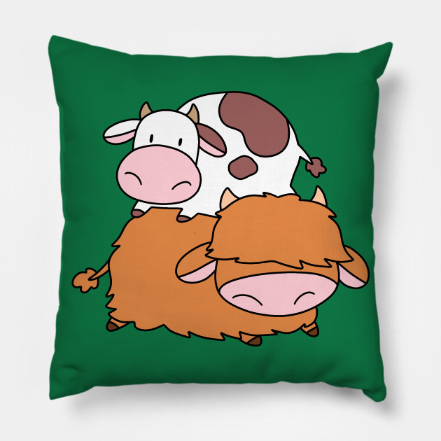 highland cow pillow pet