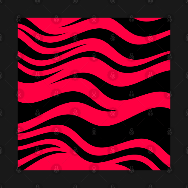 Red Zebra Stripes by mareescatharsis