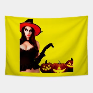 This beautiful witch is a must-have character on Halloween. You can't miss it this year. Tapestry