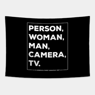 Person Woman Man Camera TV Tapestry