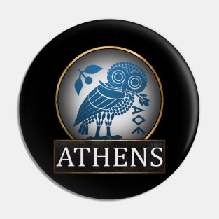 Ancient Athens Athenian Owl Symbol of Athena Pin