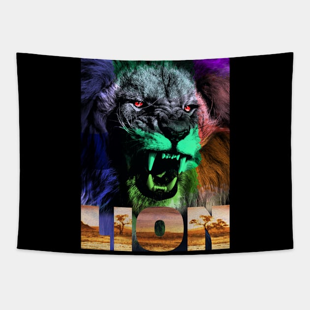 King Animal Tapestry by Magnit-pro 