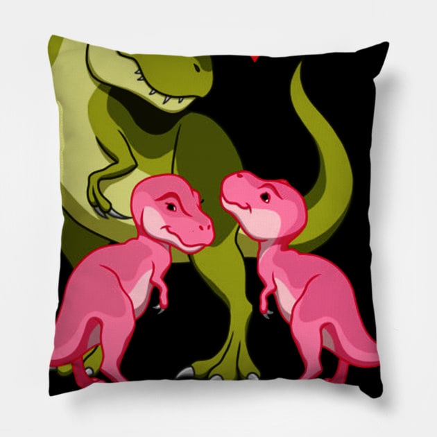 Gigisaurus T-Shirt T-rex Gigi Saurus Dinosaur Pillow by johnbbmerch