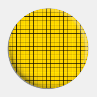 Yellow Math Grid Graph Paper Pattern Pin