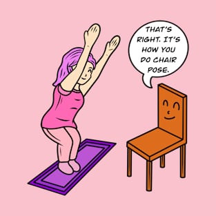 Yoga chair pose T-Shirt