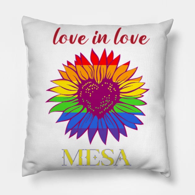 LOVE IN MESA 1878 Pillow by AsboDesign