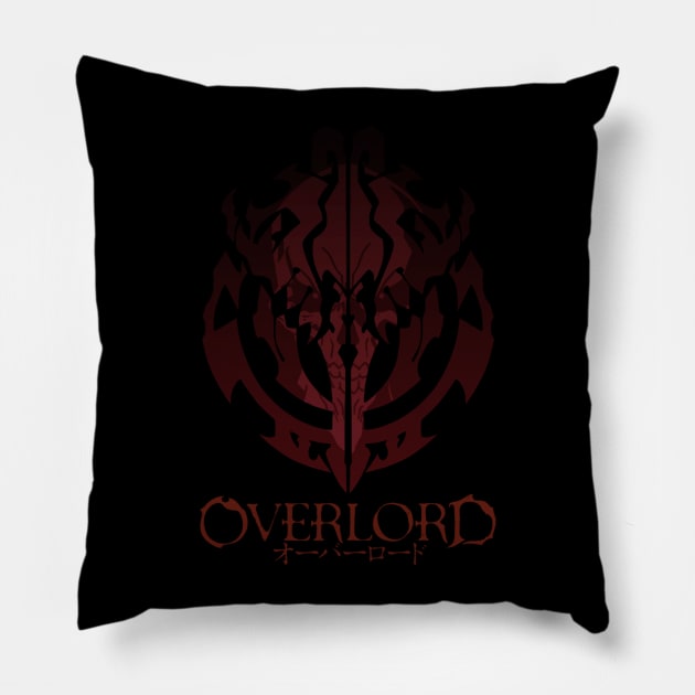 Anime - Overlord Ainz Ooal Gown Crest Logo Pillow by crtswerks