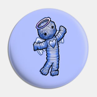 cute blue angel yarn doll Pin